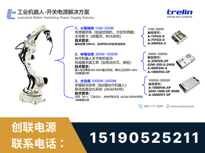 宝鸡-工业机器人-开关电源解决方案